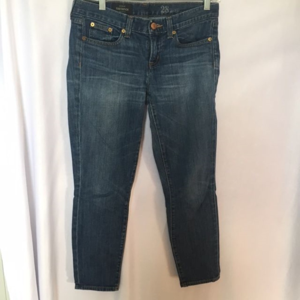 J Crew Toothpick Jeans 28